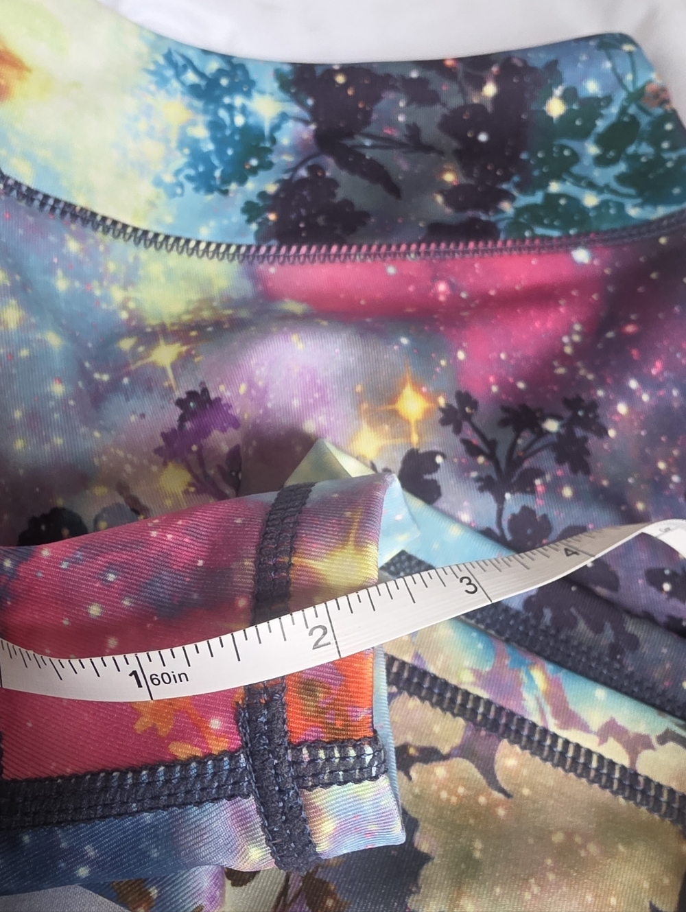 Galaxy Floral Performance Women’s Athletic Shorts Unbranded - Picture 7 of 7